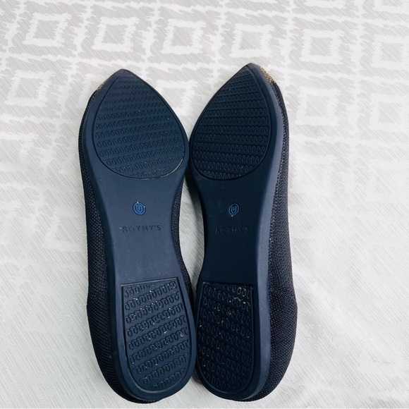 Rothy’s Womens Licorice Pointed Retired Toe Flats Loafer Ballet shoes Size 10 - Picture 6 of 8